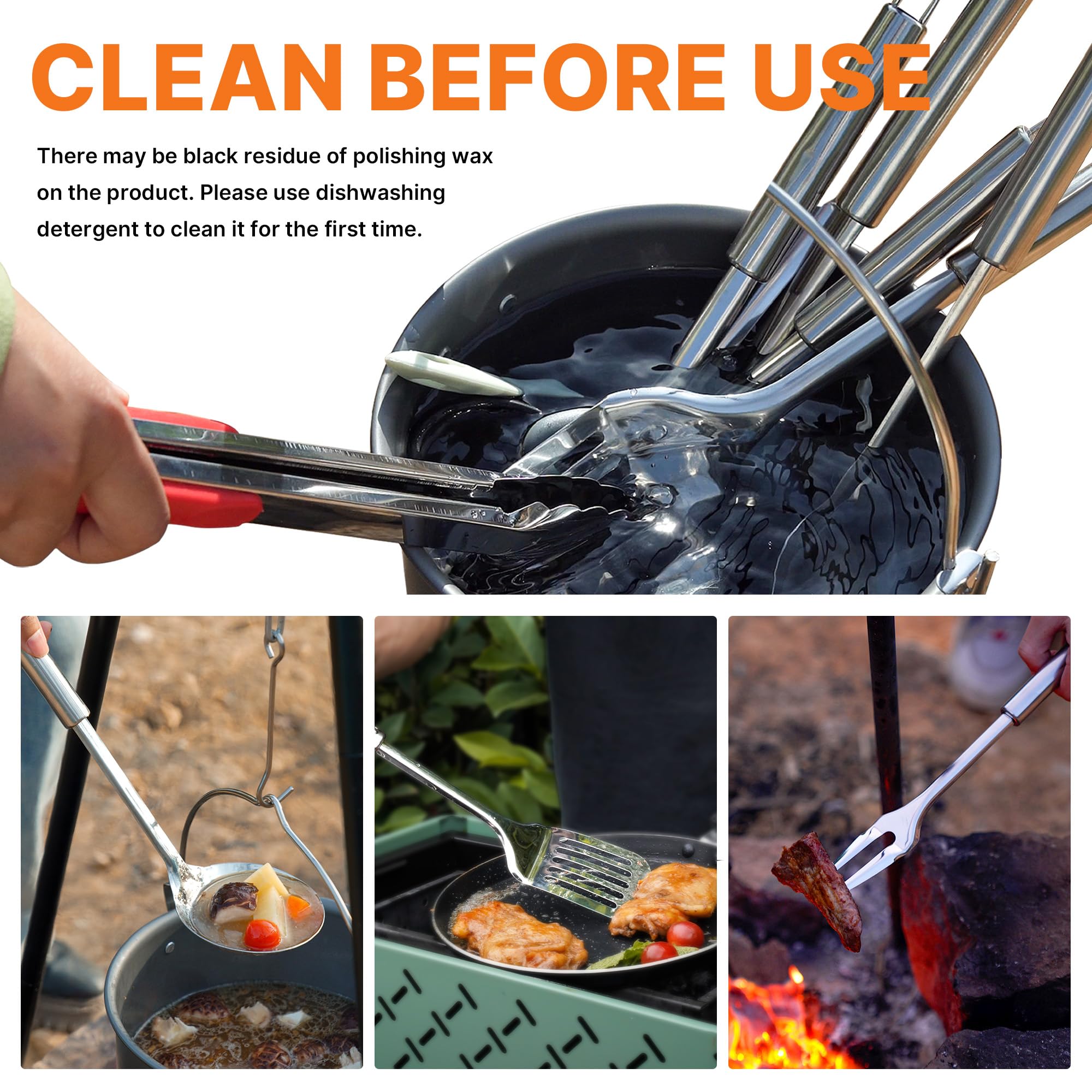 Camping Cooking Utensils Set C - đánh giá và giá Camping Cooking Utensil Bag