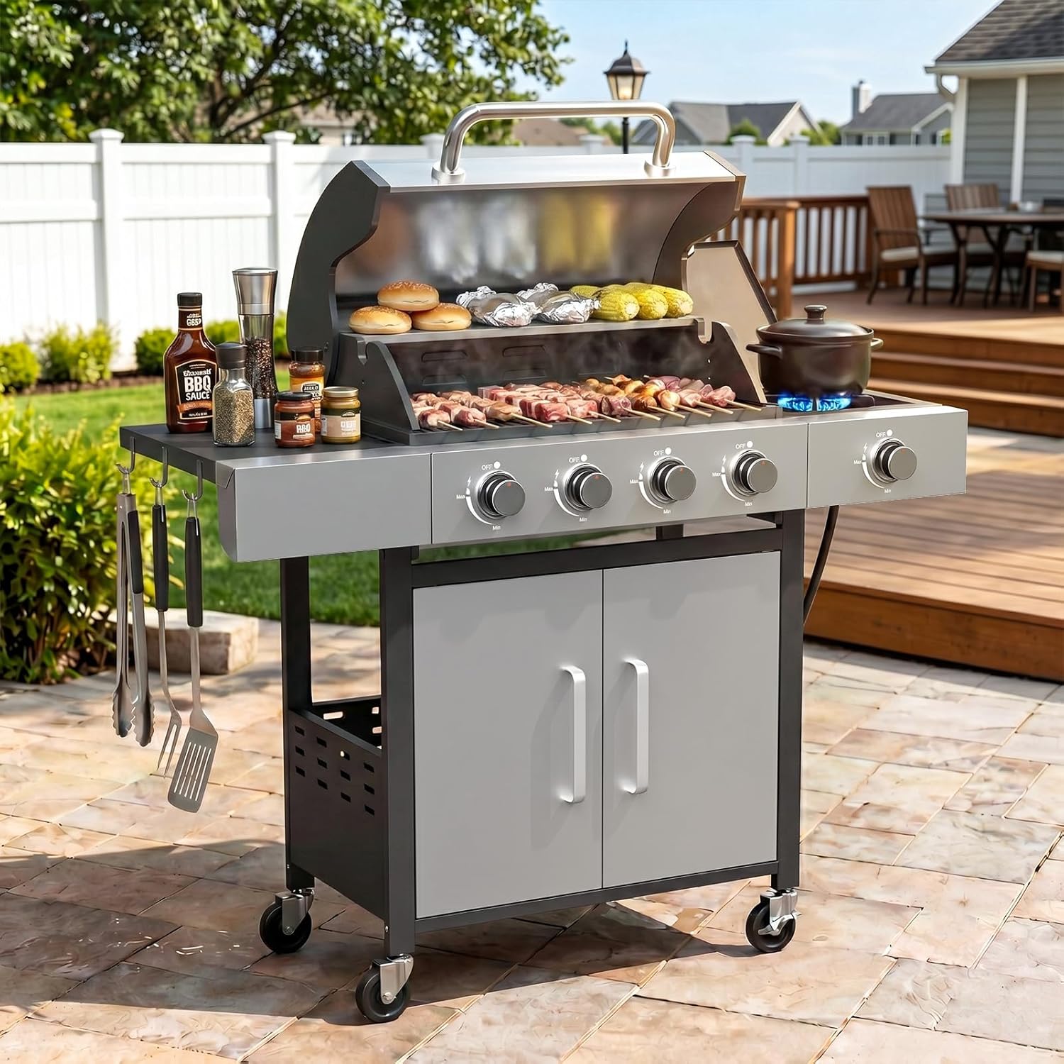 Stainless Steel Propane Gas Gr - đánh giá và giá Camping Cooking Grate