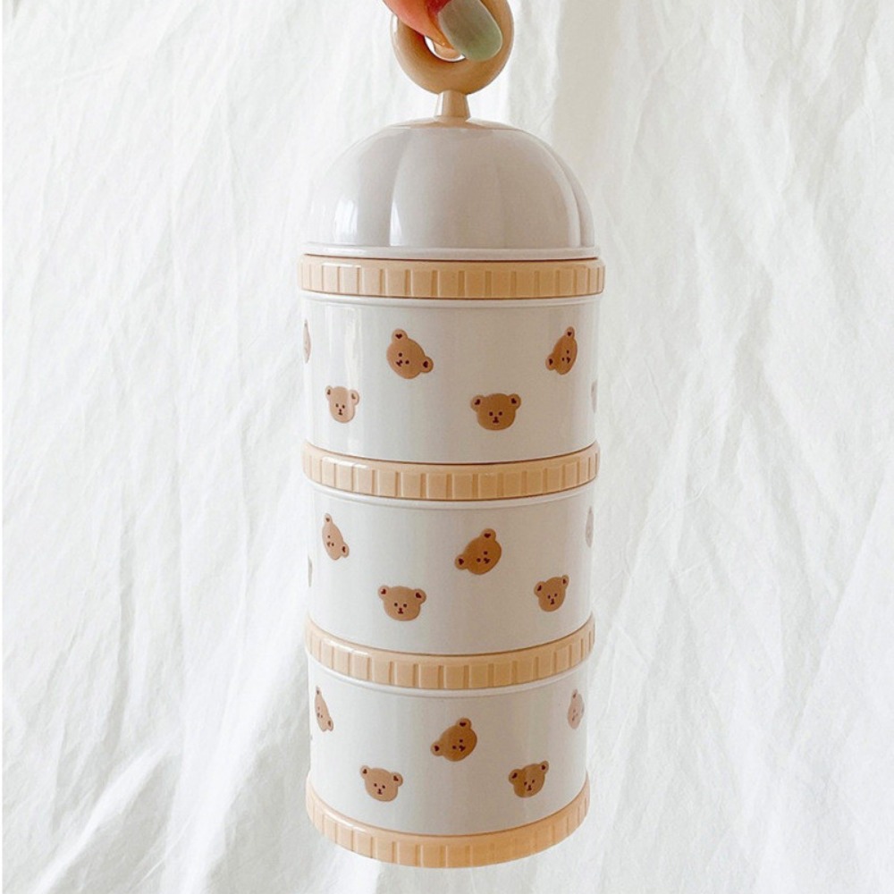 3 Layers Baby Milk Powder Box  - đánh giá và giá Bear Canister Food