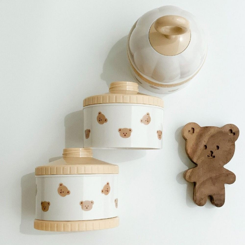 3 Layers Baby Milk Powder Box  - đánh giá và giá Bear Canister Food