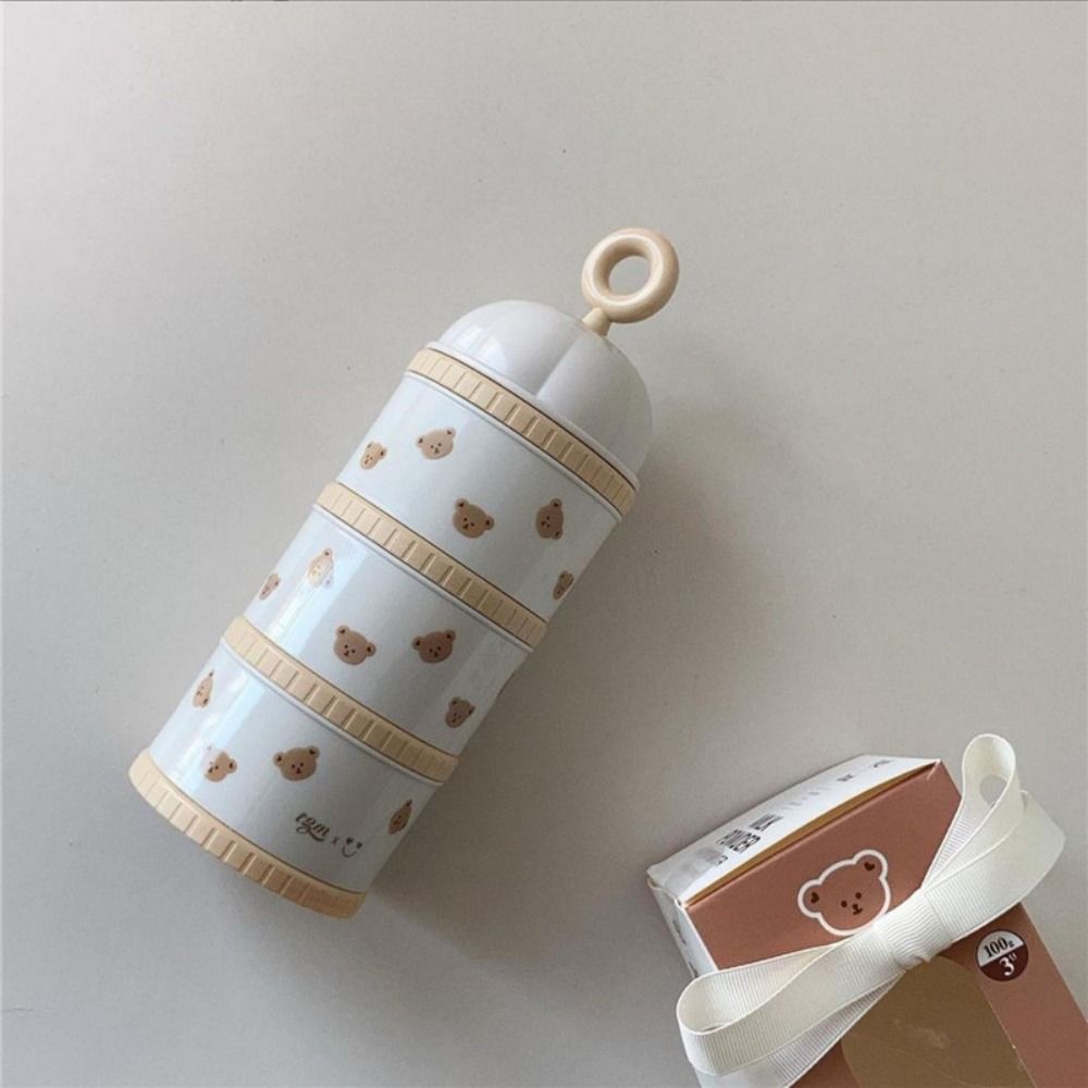 3 Layers Baby Milk Powder Box  - đánh giá và giá Bear Canister Food