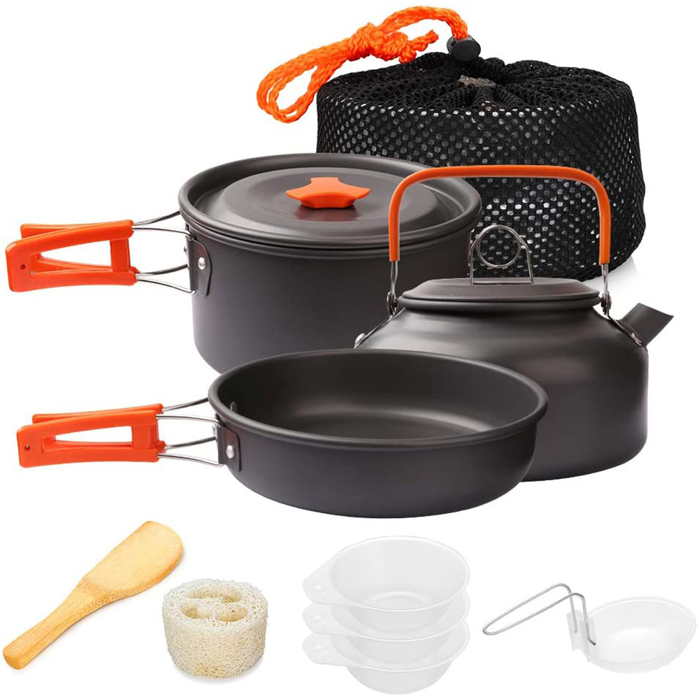 1pcs/1set Camping Cookware Kit - đánh giá và giá Camping Cooking Utensil Bag