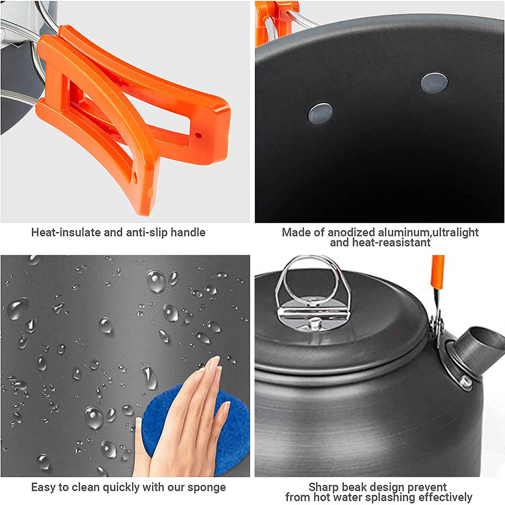 1pcs/1set Camping Cookware Kit - đánh giá và giá Camping Cooking Utensil Bag