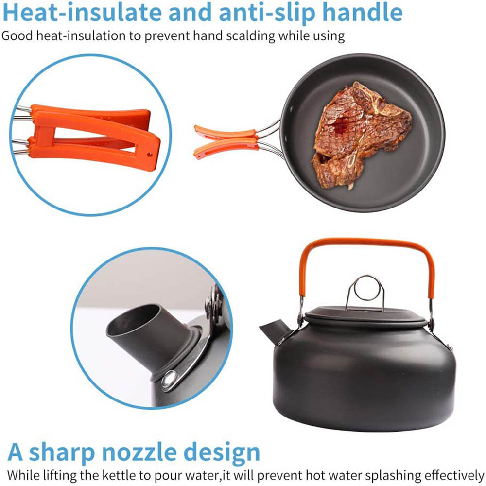 1pcs/1set Camping Cookware Kit - đánh giá và giá Camping Cooking Utensil Bag