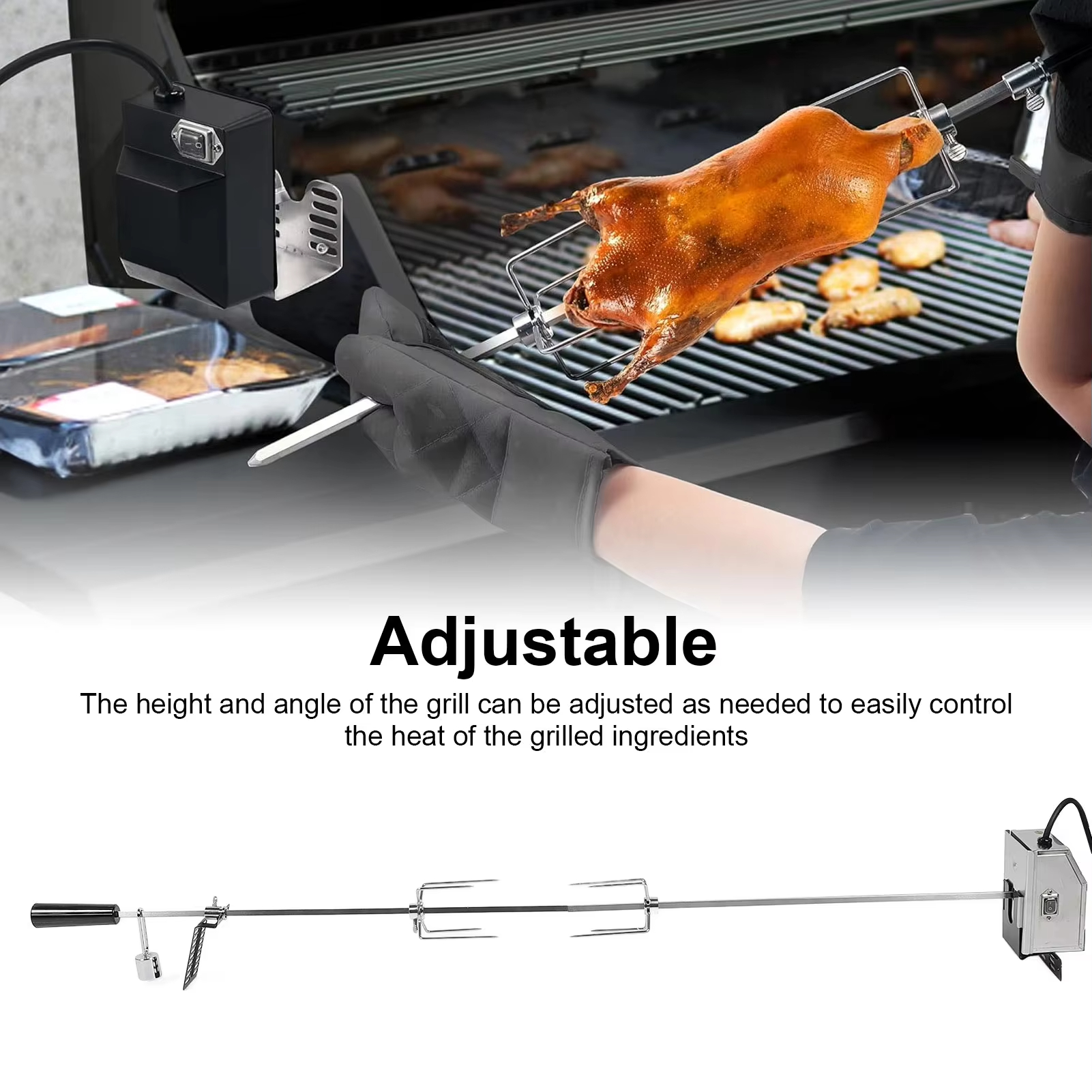 BBQ Grill Motor Meat Forks Set - đánh giá và giá Camping Cooking Electric