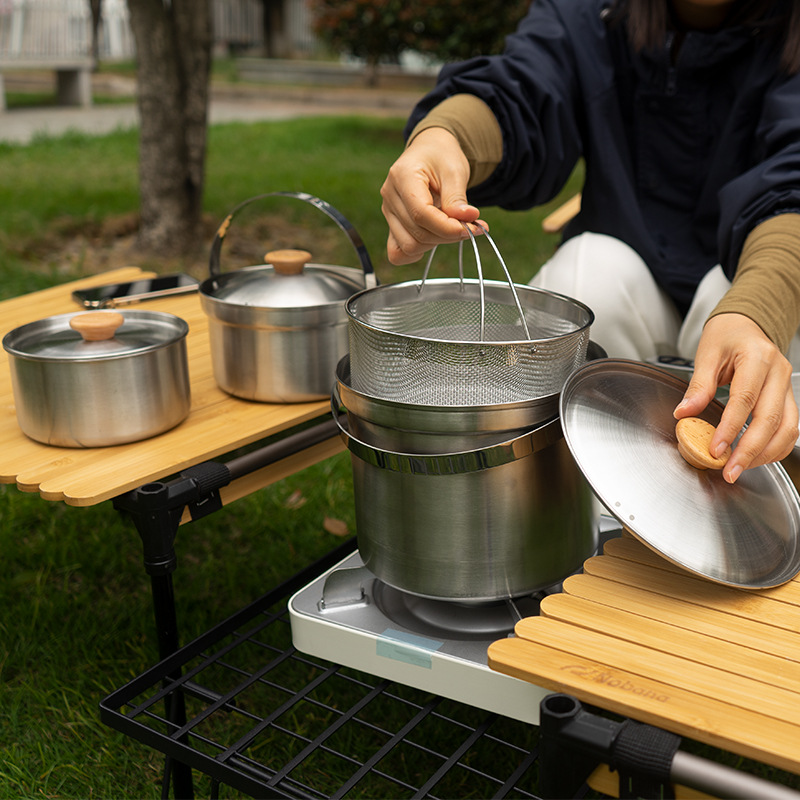 NOBANA Newest Outdoor Stainles - đánh giá và giá Camping Cooking Dishes