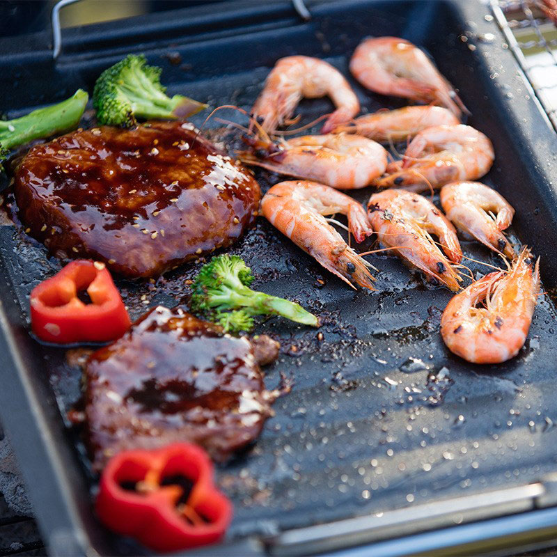 Outdoors Thick Square Grill Pa - đánh giá và giá Camping Cooking Plate
