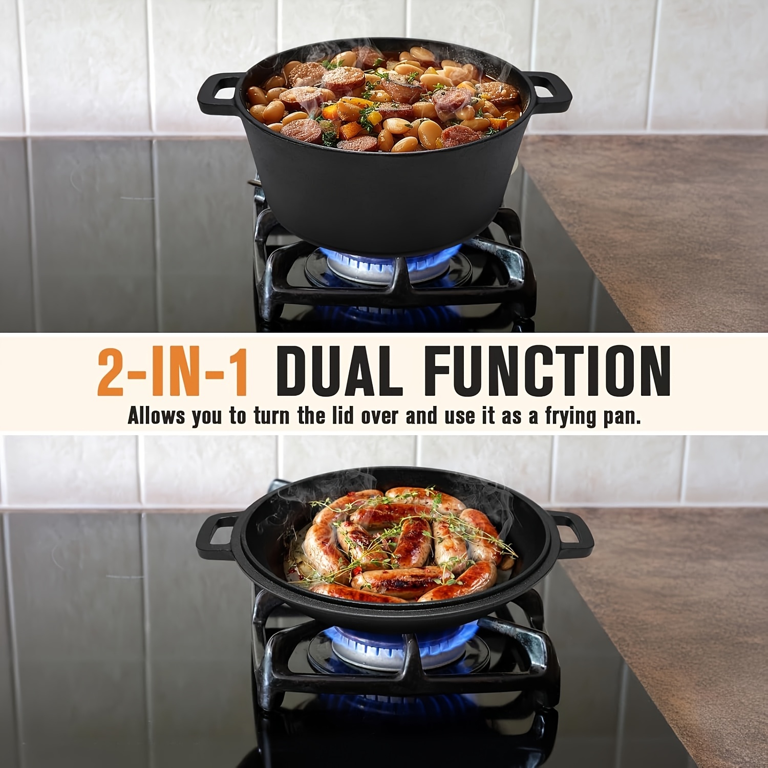 Black 5 QT Cast Iron Dutch Ove - đánh giá và giá Camp Dutch Oven Cast