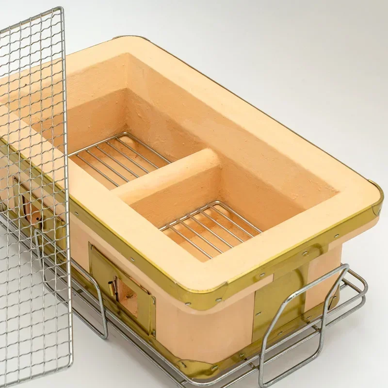 Large Rectangle Charcoal Grill - đánh giá và giá Japanese Camping Cooking