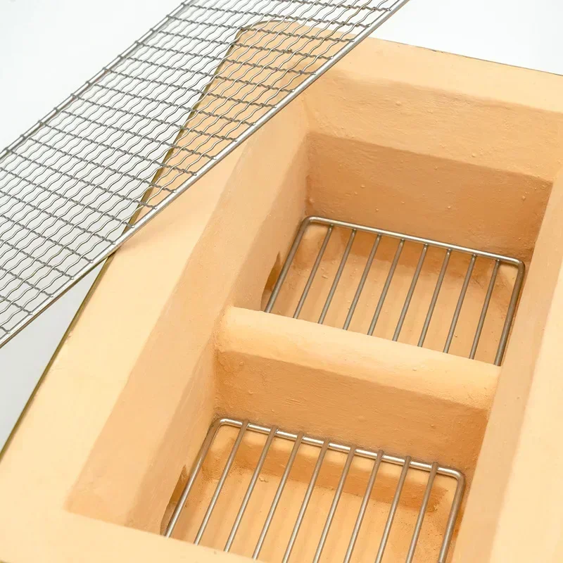 Large Rectangle Charcoal Grill - đánh giá và giá Japanese Camping Cooking