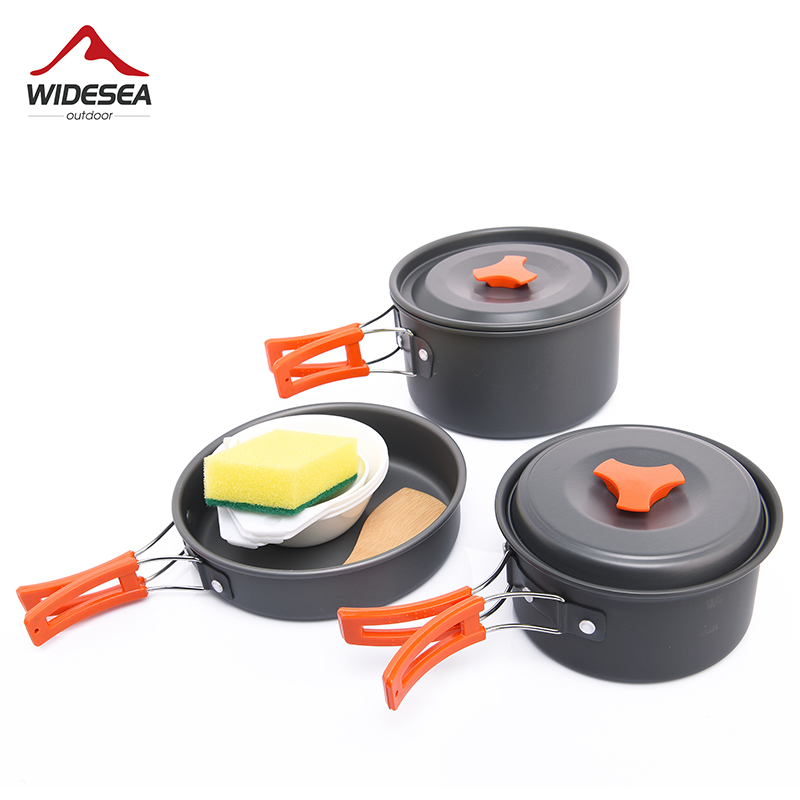 Widesea Camping Outdoor Cookwa - đánh giá và giá Quechua Camping Cooking Set