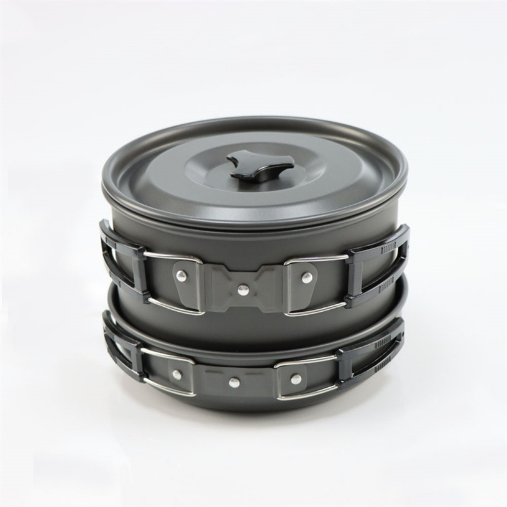 Outdoor large cooking set, 2-4 - đánh giá và giá Camping Cooking Pot Large