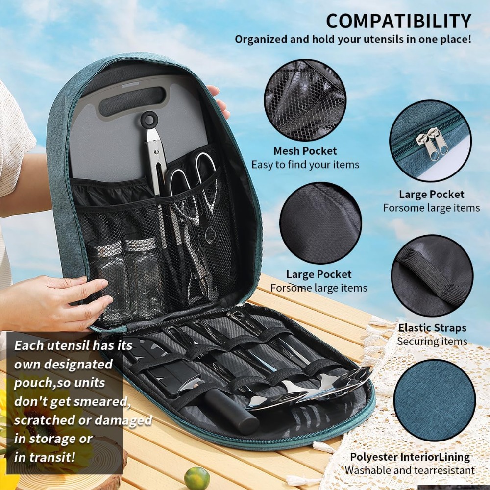 Camping Cooking Utensil Set 10 - đánh giá và giá Camping Outdoor Cooking Set