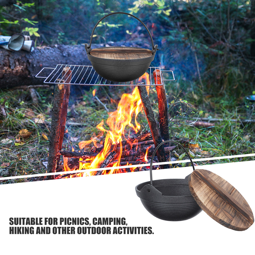 Japanese Style Iron Stewing Po - đánh giá và giá Japanese Camping Cooking