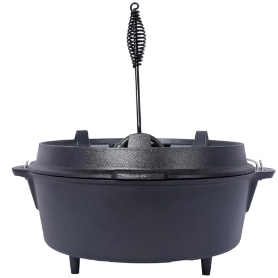 Pre-Seasoned Cast Iron Dutch O - đánh giá và giá Camp Dutch Oven Cast