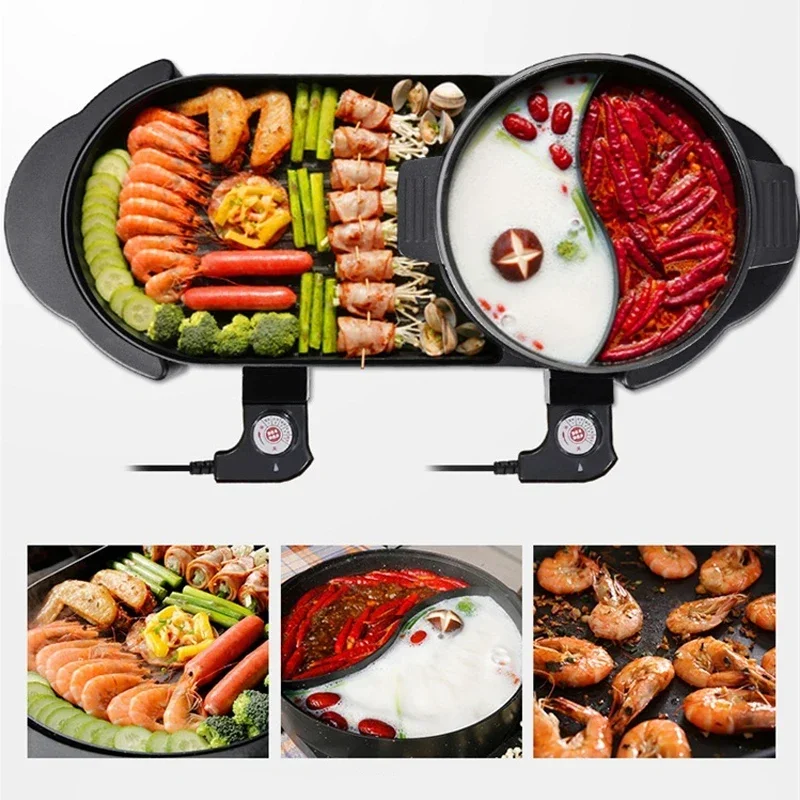 2-in-1 BBQ And Hot Pot Machine - đánh giá và giá Camping Cooking Hot Plate