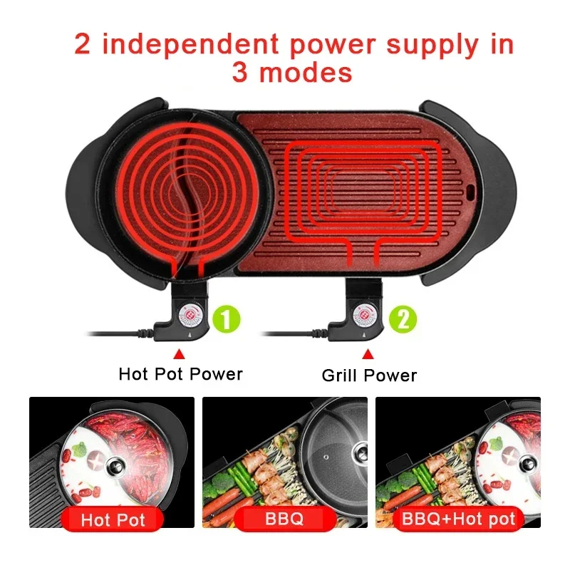 2-in-1 BBQ And Hot Pot Machine - đánh giá và giá Camping Cooking Hot Plate