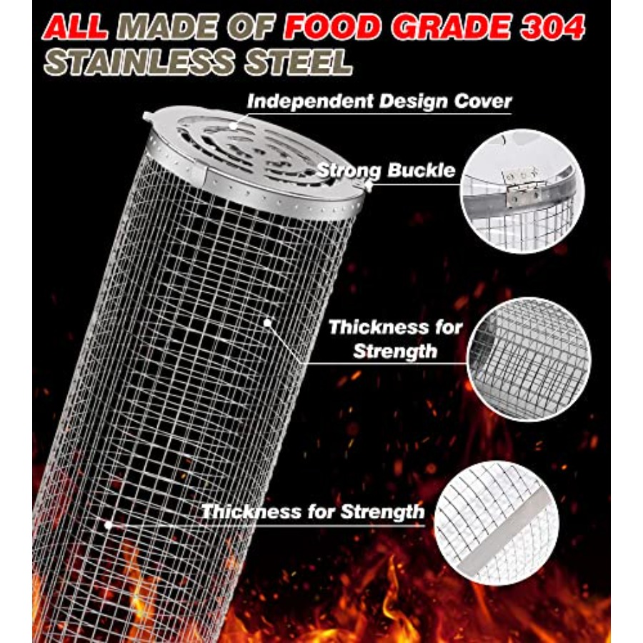 Outdoor Grilling Baskets Grill - đánh giá và giá Camping Outdoor Cooking Set