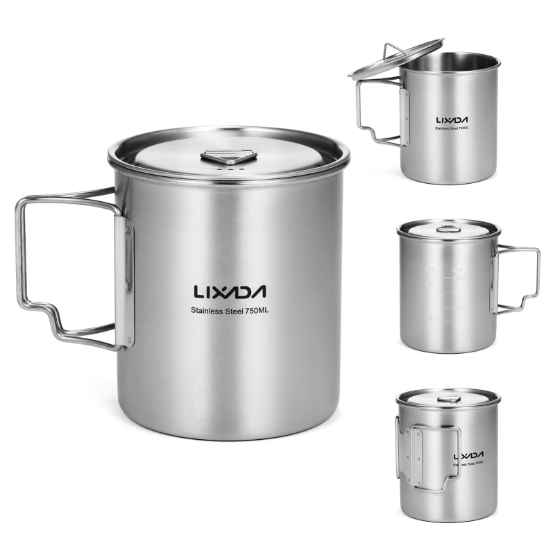 Lixada 750ml Cup Outdoor Stain - đánh giá và giá Camping Cooking Utensil Bag