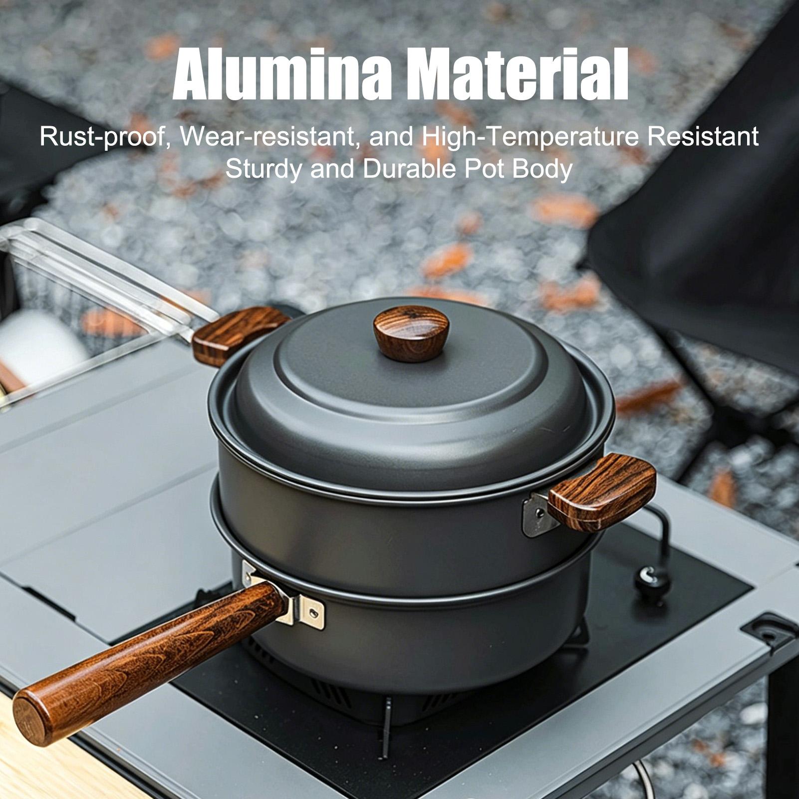 Camping Pot Portable Large Lig - đánh giá và giá Camping Cooking Pot Large