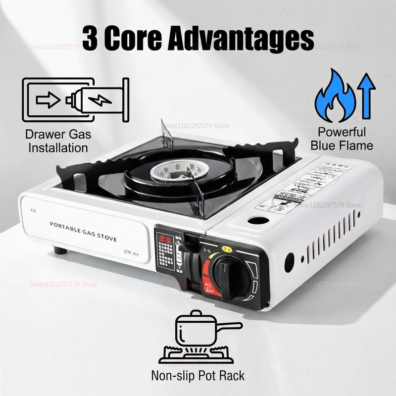 Camping gas stove portable fol - đánh giá và giá Camping Cooking Gas Stove Portable Tool