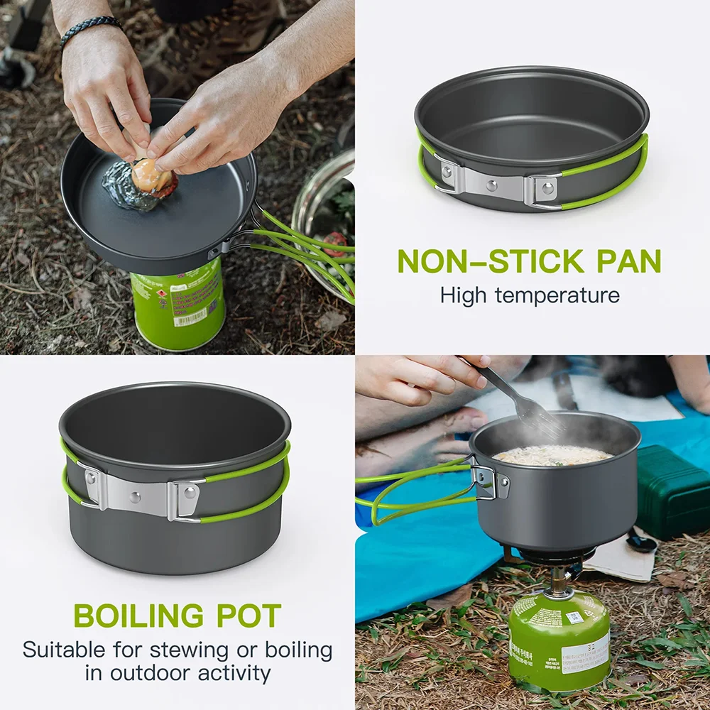 Outdoor Cooking Camping utensi - đánh giá và giá Quechua Camping Cooking Set