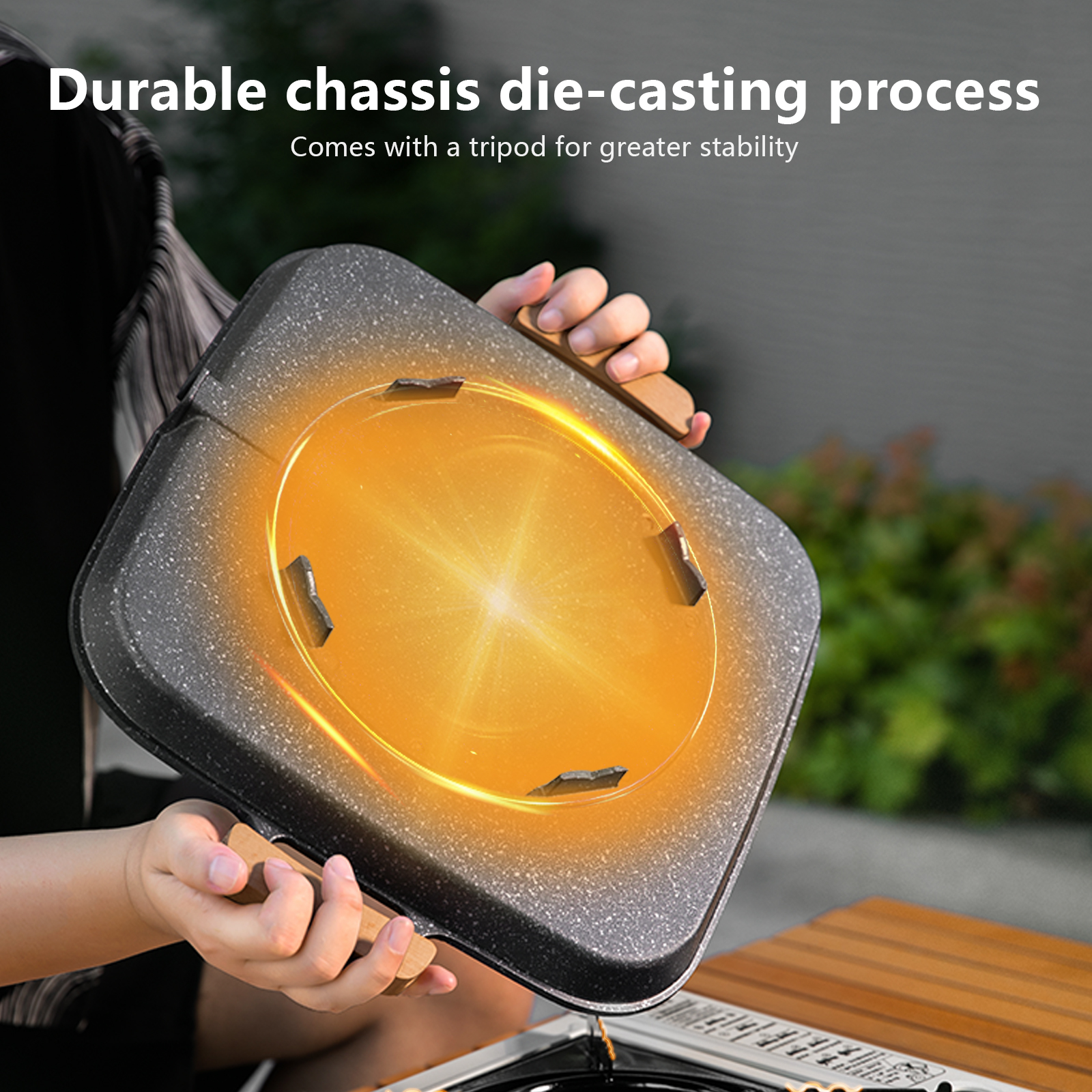 BISINNA Square BBQ Grill Pan N - đánh giá và giá Camping Cooking Dishes