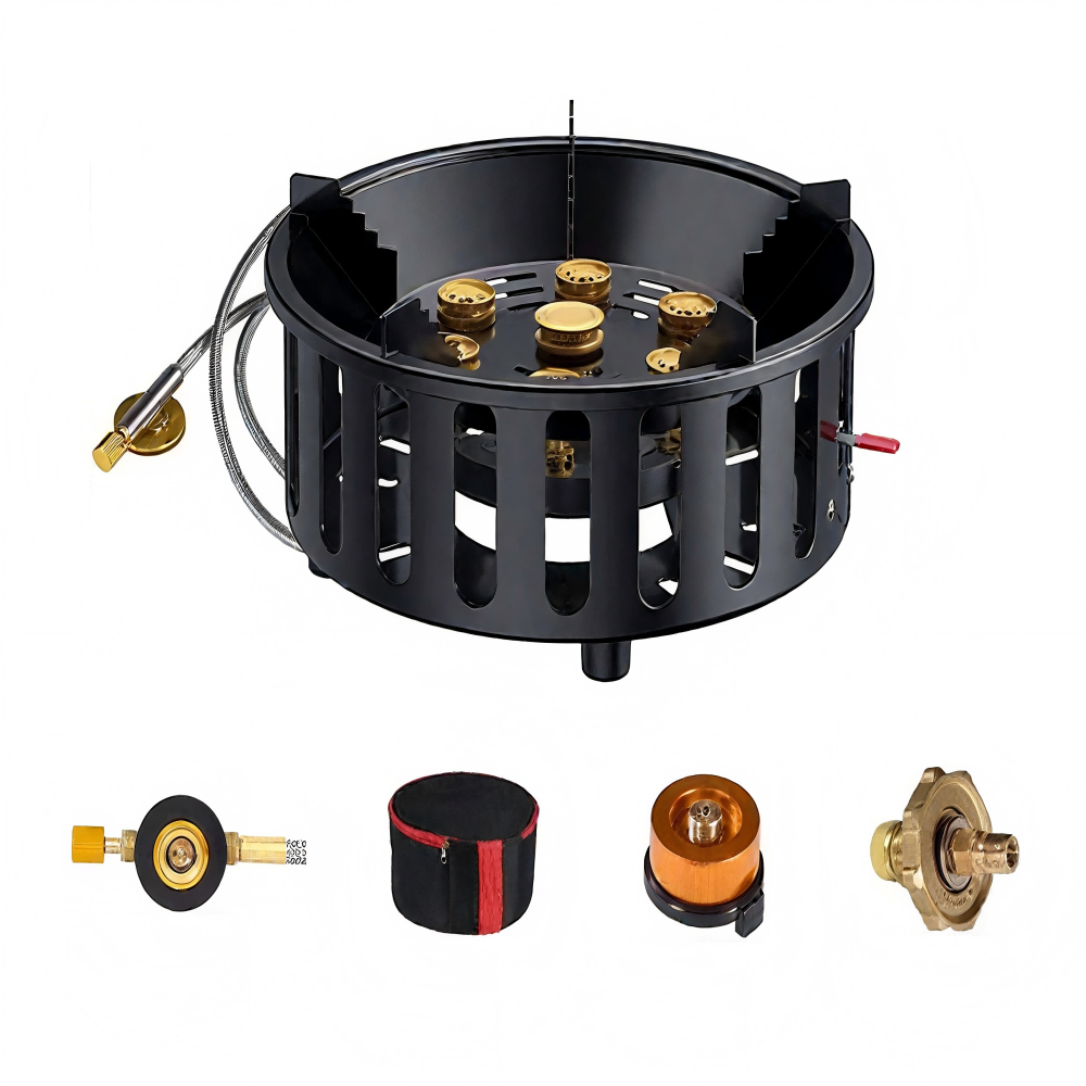 High-Power 7-Core 21000W Porta - đánh giá và giá Camping Cooking No Gas