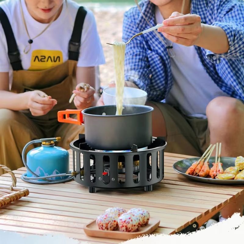High-Power 7-Core 21000W Porta - đánh giá và giá Camping Cooking No Gas