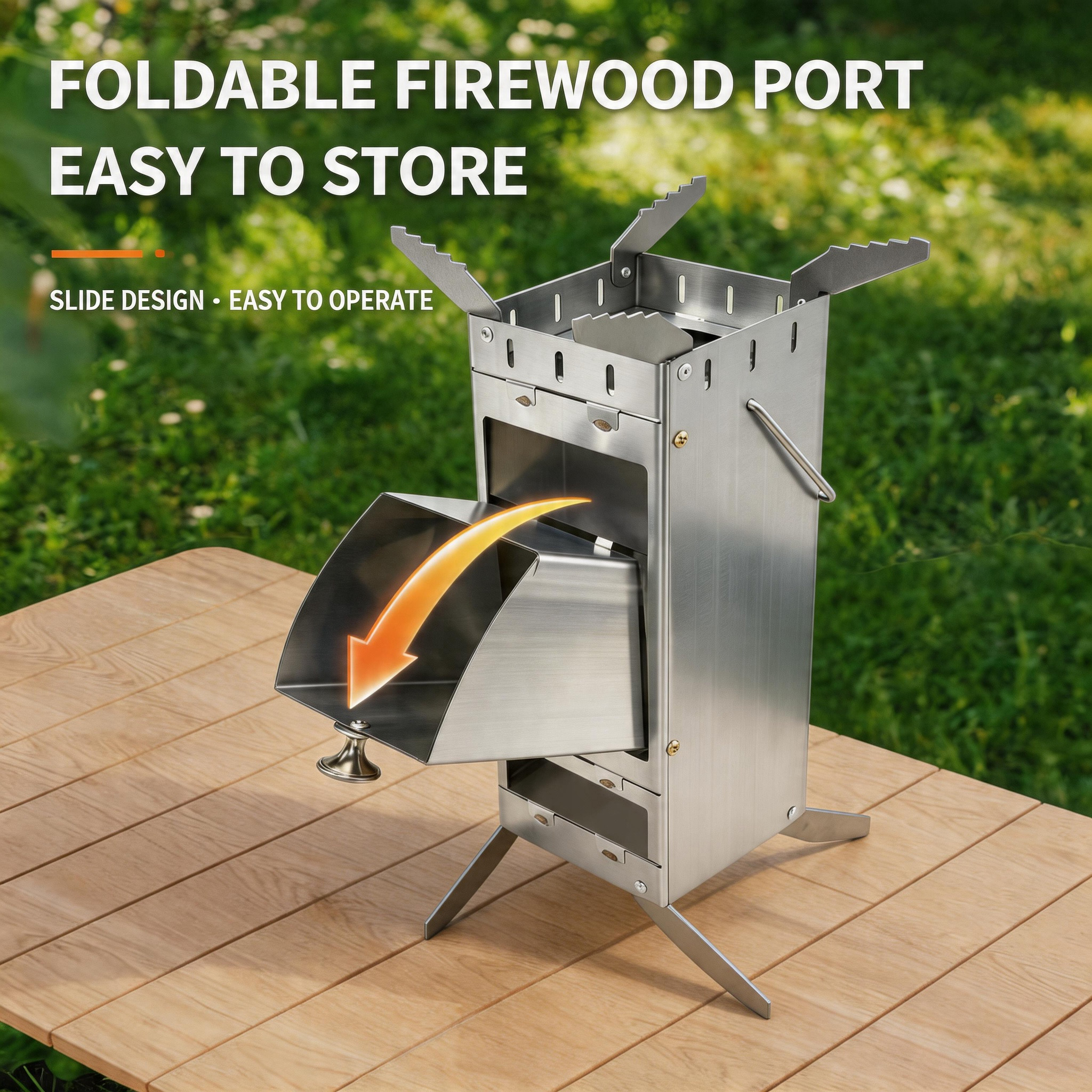 Portable Foldable Rocket Stove - đánh giá và giá Camping Cooking Fuel
