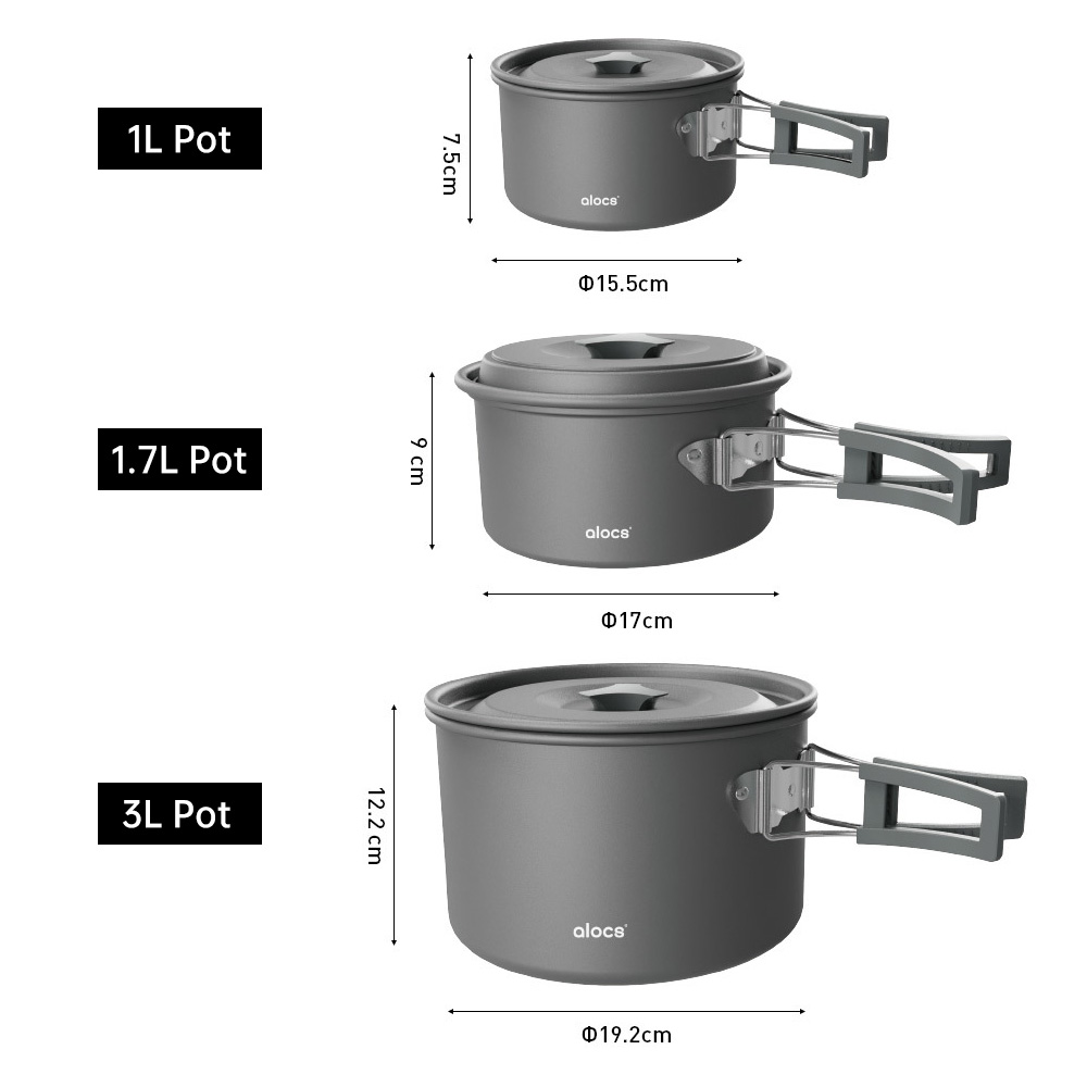 Camping Cooking Pot Aluminum A - đánh giá và giá Camping Cooking Meals