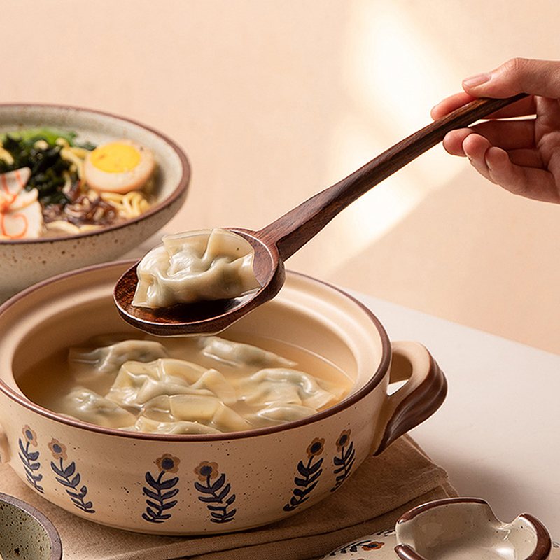 Long Handle Ramen Wooden Spoon - đánh giá và giá Japanese Camping Cooking
