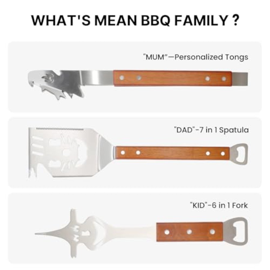 7 in 1 Stainless Steel BBQ Acc - đánh giá và giá Camping Outdoor Cooking Set
