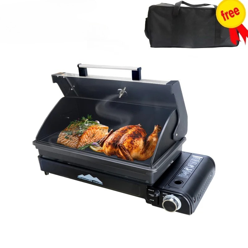 Outdoor Stainless Steel Grill  - đánh giá và giá Camping Cooking Gas Stove Portable Tool