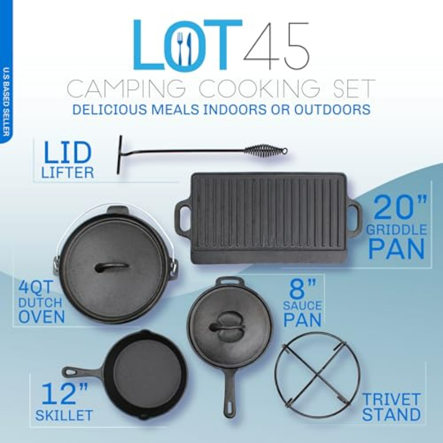 Pre-Seasoned Dutch Oven Campin - đánh giá và giá Camp Dutch Oven Cast