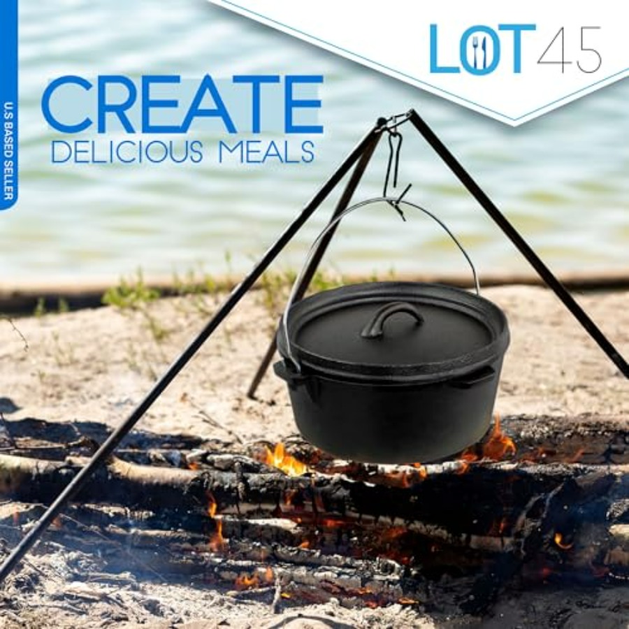 Pre-Seasoned Dutch Oven Campin - đánh giá và giá Camp Dutch Oven Cast