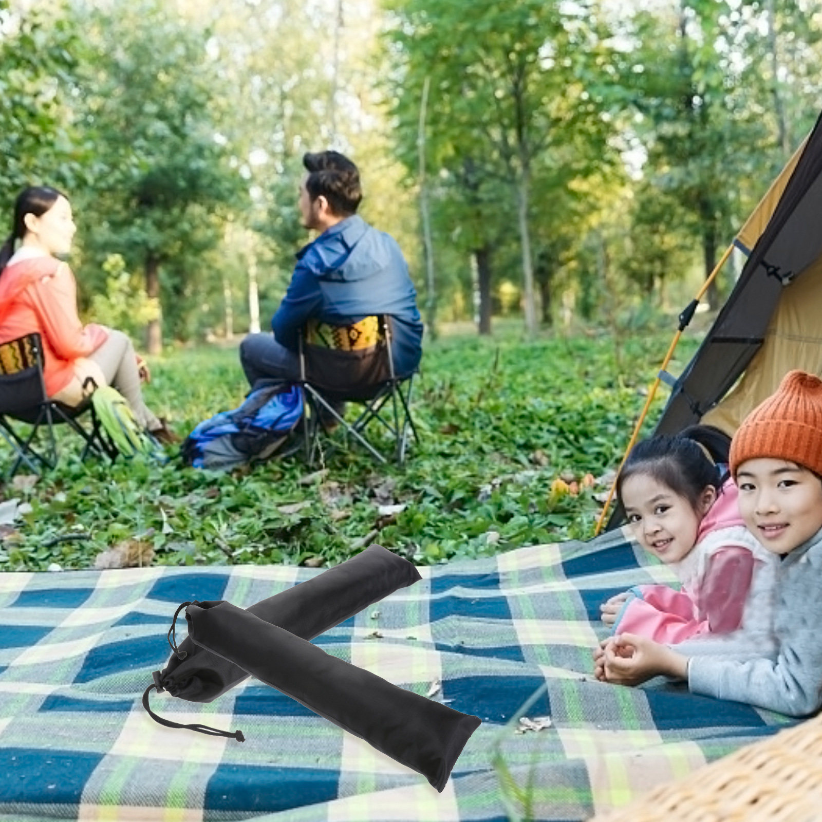 2Pcs Camping Tent Pole Bag 45C - đánh giá và giá Camping Cooking Awning