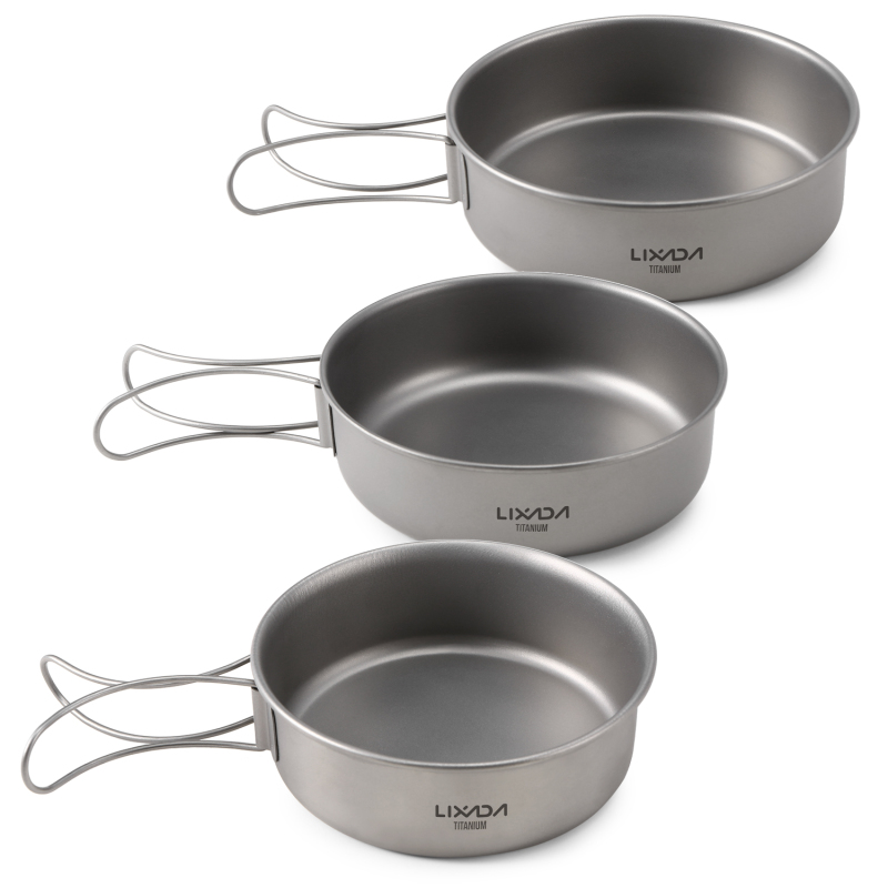 Lixada Titanium Bowls Ultralig - đánh giá và giá Camping Cooking Meals