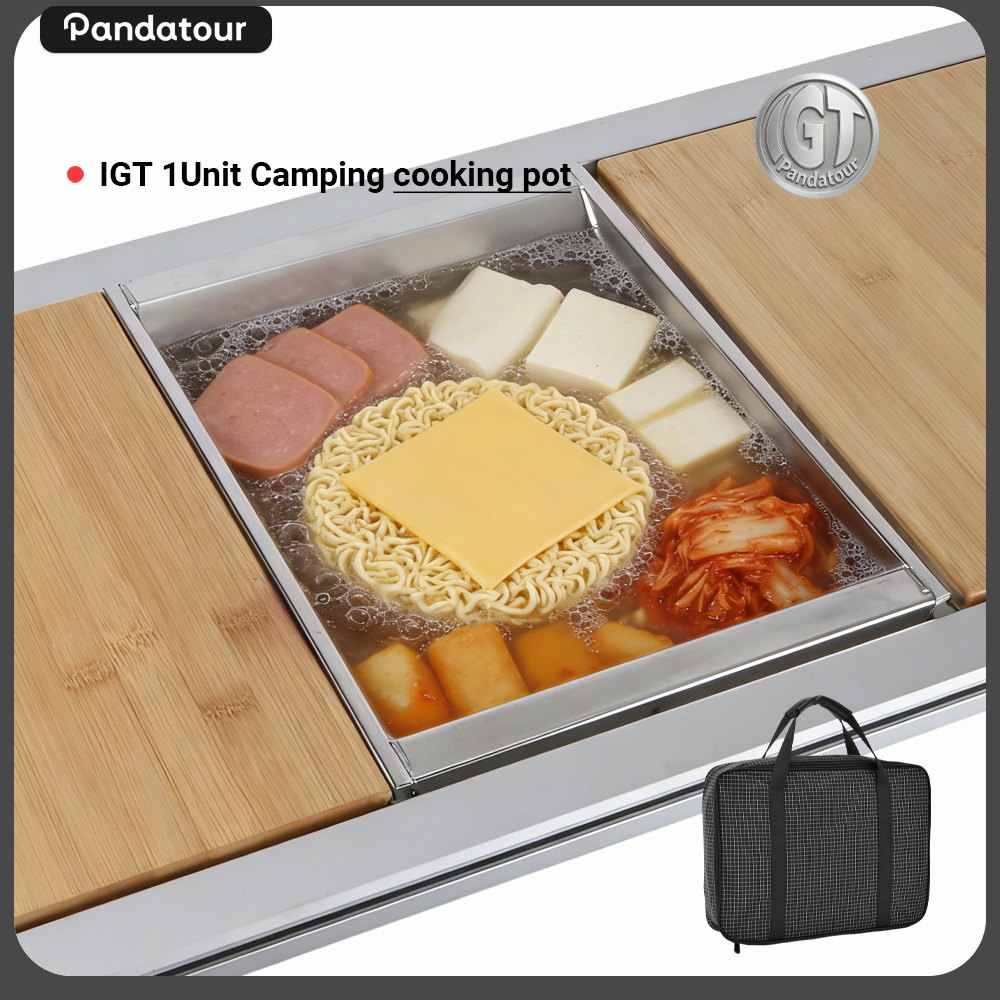 Pandatour Camping IGT Unit Ode - đánh giá và giá Camping Cooking Pot Large