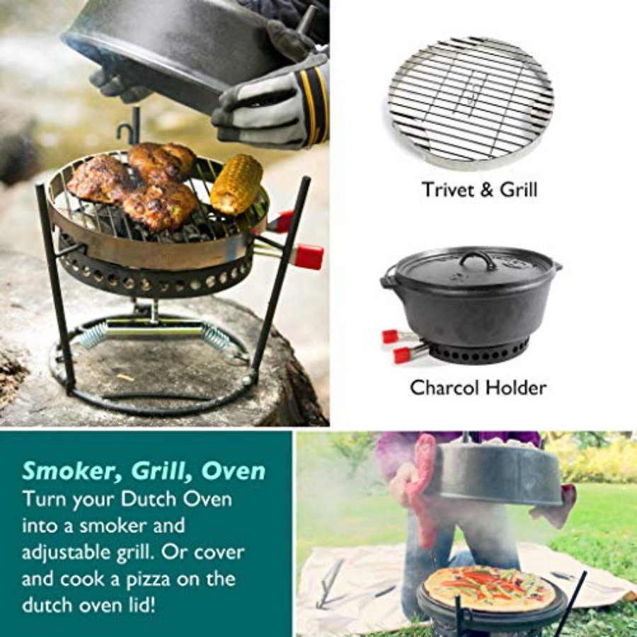 Outdoor Cooking Set - Dutch Ov - đánh giá và giá Camp Dutch Oven Cast