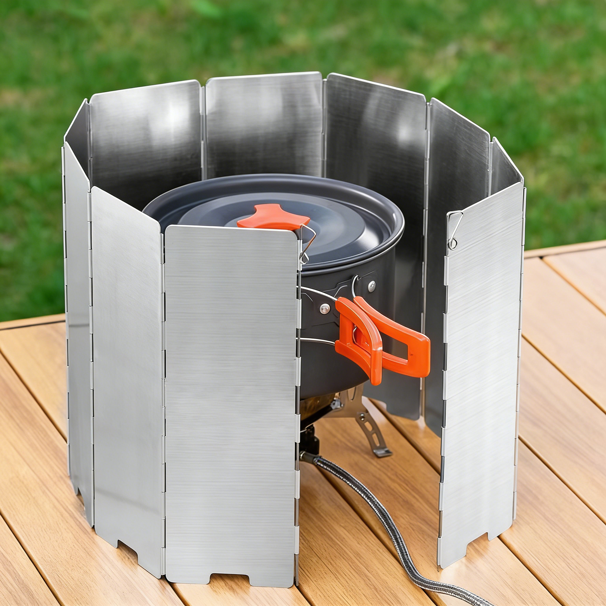 8 Plates Aluminum Windscreen S - đánh giá và giá Camping Cooking Plate