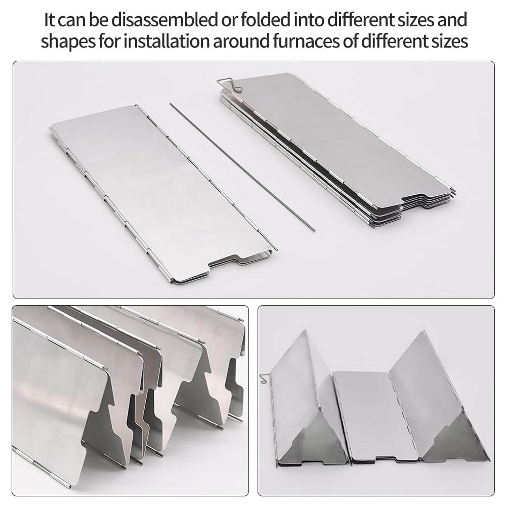8 Plates Aluminum Windscreen S - đánh giá và giá Camping Cooking Plate