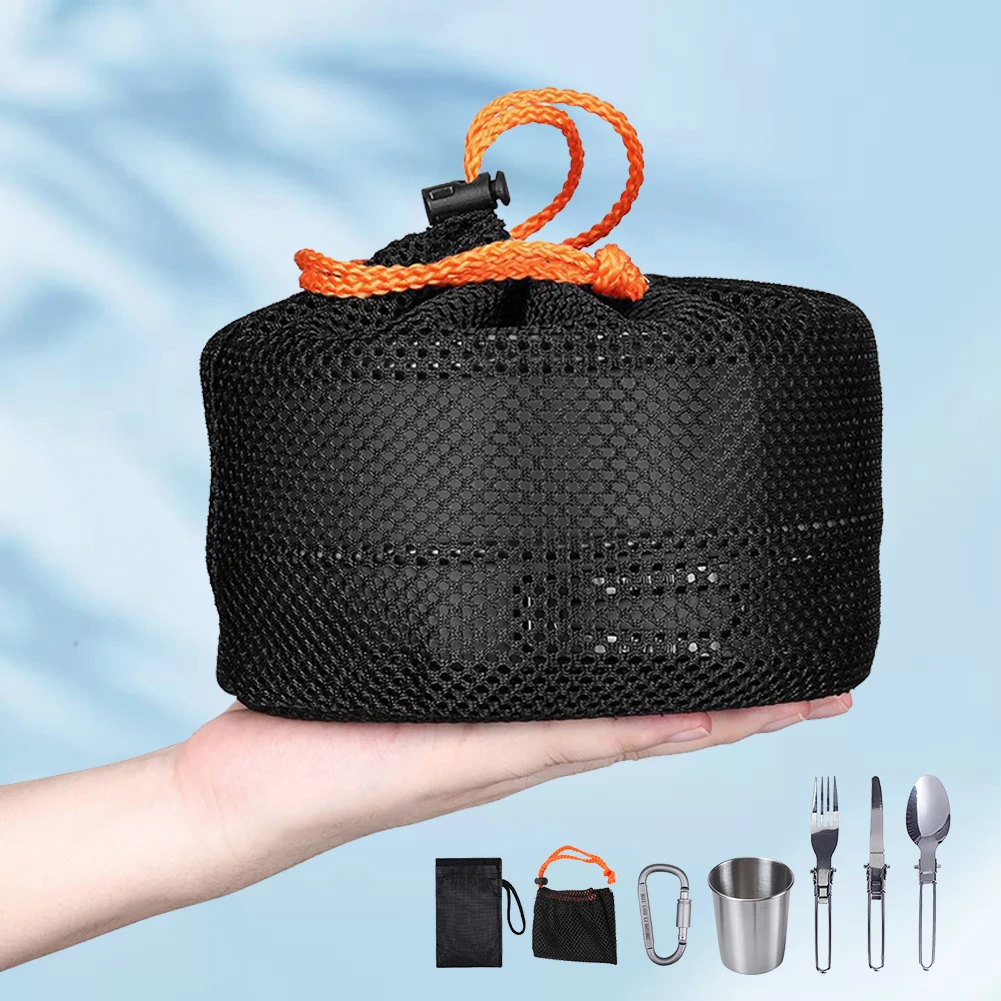 Camping Cookware Kit Kettle Po - đánh giá và giá Camping Outdoor Cooking Set