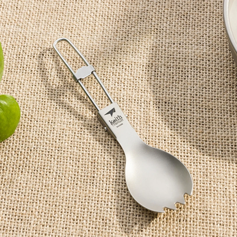 Keith Titanium Spork Foldable  - đánh giá và giá Camping Cooking Meals