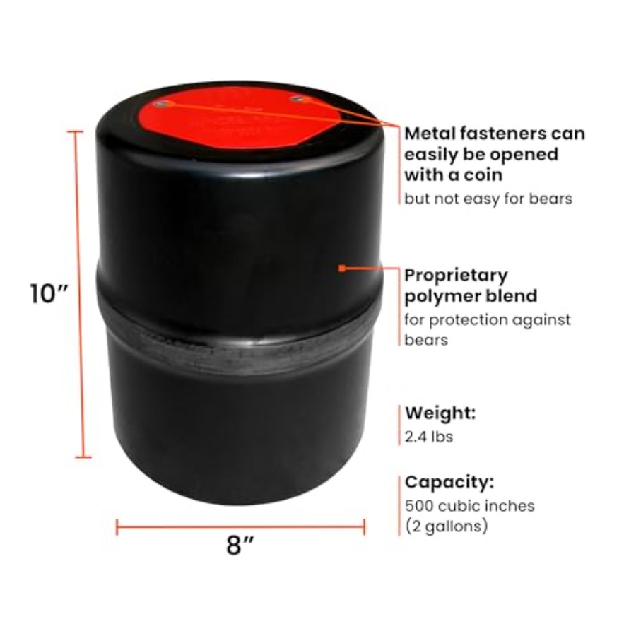 Bear-Resistant Food Canister I - đánh giá và giá Bear Canister Food