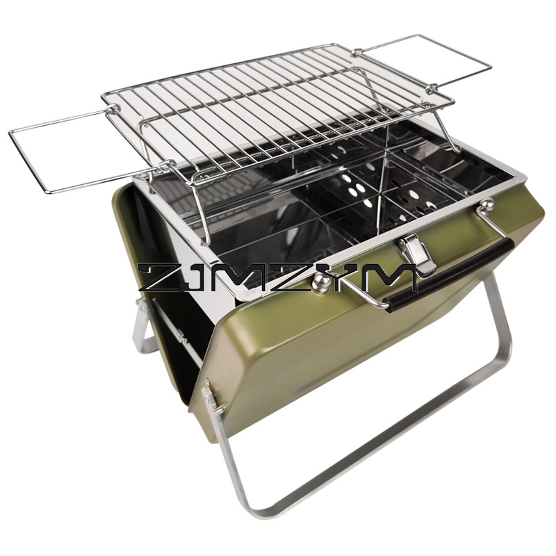 Foldable Barbecue Grill Adjust - đánh giá và giá Camping Cooking Range