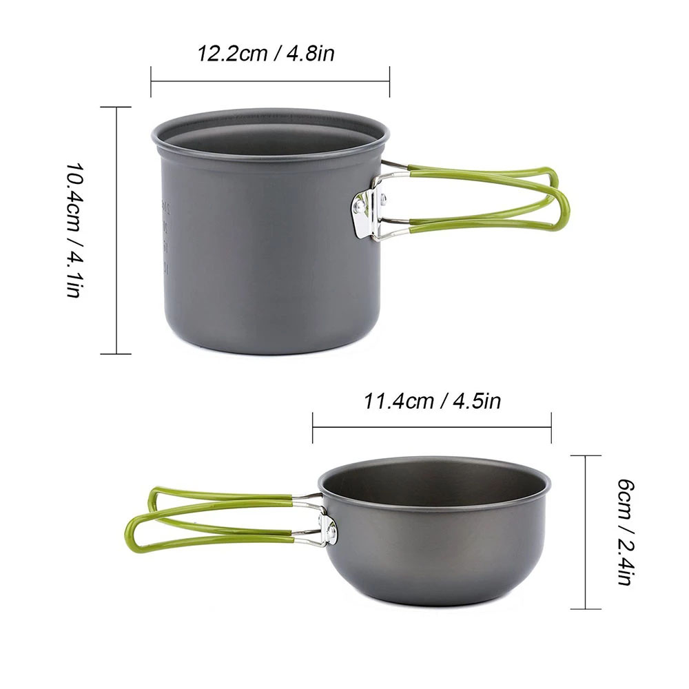 Camping Cookware Kit with Stov - đánh giá và giá Camping Cooking Utensil Bag