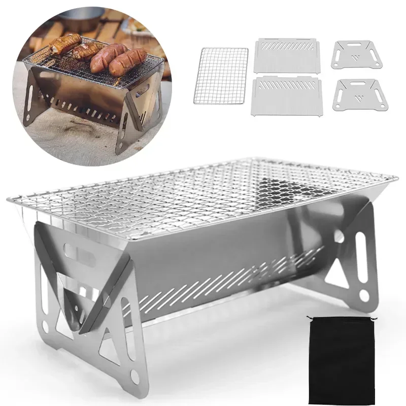 Portable Folding Barbecue Gril - đánh giá và giá Camping Cooking Electric