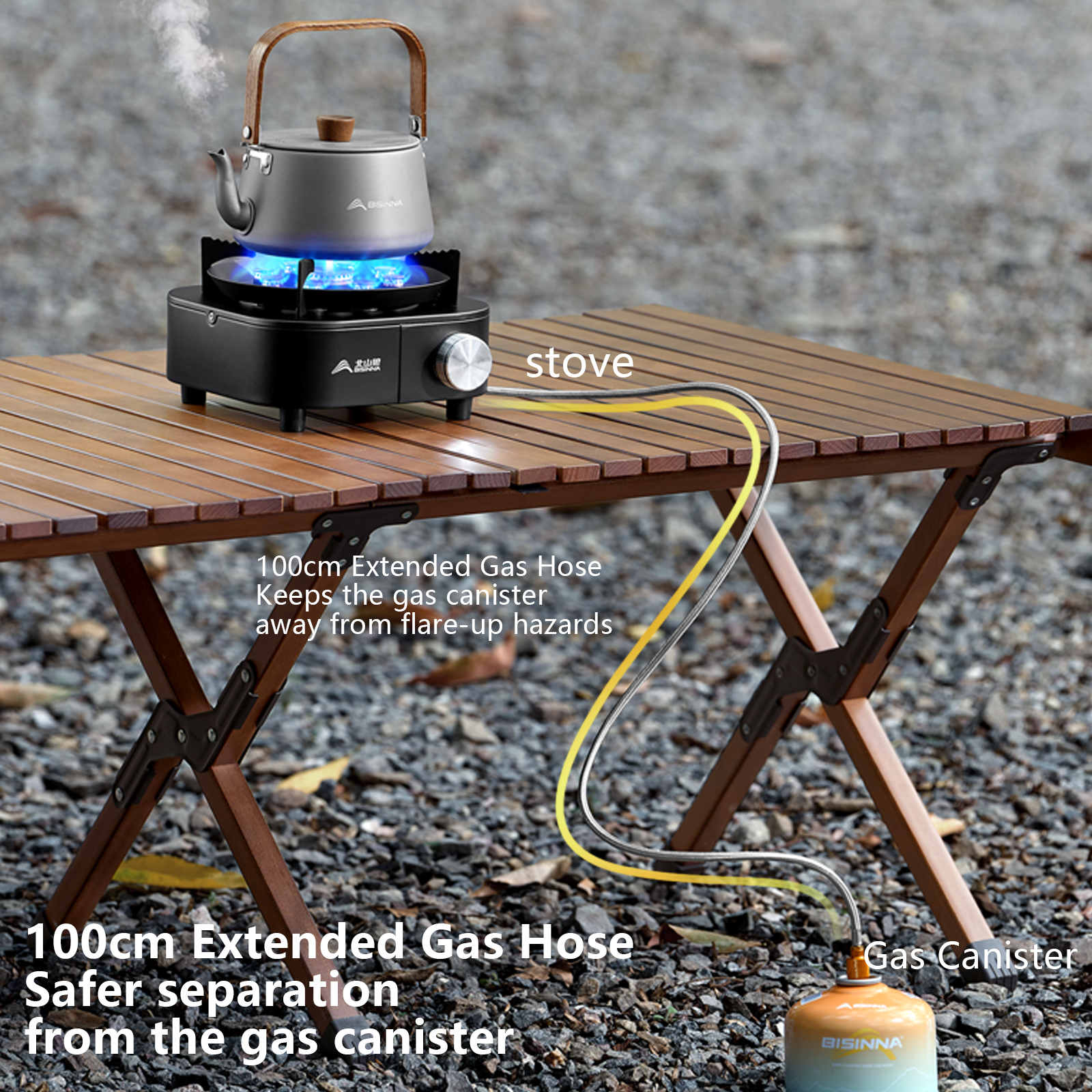 BISINNA Portable Camping Gas S - đánh giá và giá Camping Cooking Electric